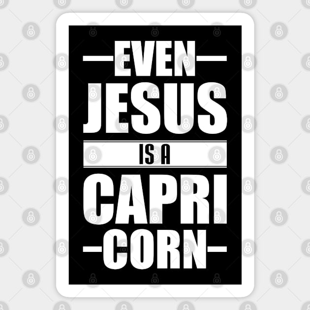 Even Jesus is a Capricorn Magnet by Stoney09